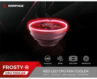 Rampage 30469 Cpu cooler - frosty-r  (socket am4 / lga115x; 12cm red led) kép