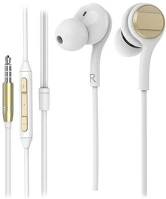 Rampage SN-X04 Fülhallgató - sn-x04 epsilon (mikrofon, 3.5mm trrs jack, 1.2m kábel, arany-fehér) kép