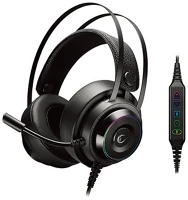 Rampage RG-X19 fejhallgató -  ultimate (7.1, mikrofon, usb, nagy-párnás, 2,2m kábel, fekete, rgb led) kép