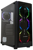 Rampage MIRACLE-V1 RGB számítógépház -  (fekete; edzett üveg; atx; alsó táp; 4x120mm; 1xusb3.0 + 2xusb2.0, i/o; porszűrő) kép
