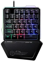 Rampage KB-R24 X-mini egykezes gamer billentyűzet rgb led kép