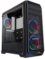 Rampage K700 számítógépház - metafor  (fekete; ablakos; atx; alsó táp; 3x120mm; 1xusb3.0 + 2xusb2.0, i/o; porszűrő) kép