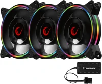 Rampage RB-K12 RGB Cooler 3x12cm - rb-k12 rgb (ház hűtésre, 3x 120mm argb led) kép
