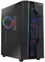 Rampage 33428 Számítógépház - shake (fekete; edzett ü.; atx; 4x120mm; 1xusb3.0+2xusb2.0, i/o; porszűrő; 600w 80+ bronze táp) kép