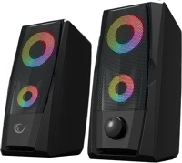 Rampage RMS-X9 2.0 RGB Rampage Hangszóró 2.0 - RMS-X9 2.0 RGB (6W RMS; hangerőszabályzó; USB, RGD LED, Piros) kép