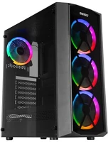 Rampage 35219 Számítógépház - everest flat glass (fekete; plexi; atx; alsó táp; 4x120mm; 1xusb3.0 + 2xusb2.0, i/o; porszűrő) kép