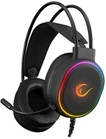 Rampage 36162 Fejhallgató - rogue (7.1, mikrofon, usb, hangerőszabályzó, nagy-párnás, fekete, led) kép