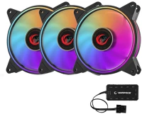 Rampage RB-K8 RGB Cooler 3x12cm - rb-k8 rgb (ház hűtésre, 3x 120mm argb led) kép
