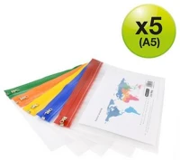 Rapesco COR_IR1502 Iratrendező tasak, a5, cipzáras, 