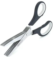 Rapesco COR_IR1599 Olló, konyhai, 20 cm, fűszer és papíraprító, 5 penge, kép