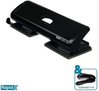 Rapid COR_E20922801 Lyukasztó, négylyukú, 20 lap, fém,  