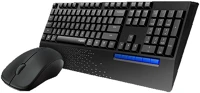 Rapoo 00192505 X1960 wireless keyboard & mouse black hu kép
