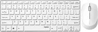Rapoo 192501 9000M 9000m multi-mode wireless ultra-slim desktop set white hu kép