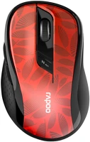 Rapoo M500 multimode vezeték nélküli optikai egér (bluetooth, 2,4 ghz), piros kép