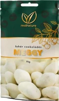 Real nature 55378 Aszalt meggy, 75 g, fehércsokoládés kép