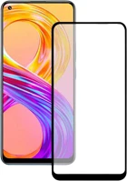 Realme HU9111201930759 8 / 8 pro üvegfólia - fekete tokbarát slim 3d üvegfólia kép