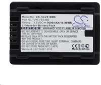 Realpower HCV310MC Panasonic vw-vbt380 3.6vv 3000mah utángyártott akku li-ion kép