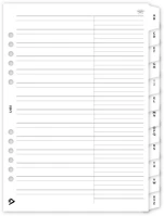 Realsystem 1451-00 Gyűrűs kalendárium utántöltő csomag  1/451 fehér papíros telefon kép