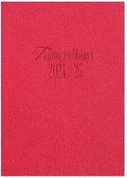 Realsystem 23.0014204 Tanítói zsebkönyv  műbőr a/5 heti piros 2025-2026 kép