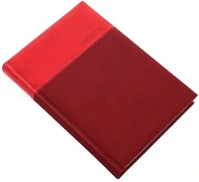 Realsystem 23.0341004 Határidőnapló  lux a/5 napi fehér lapos piros 2026. kép