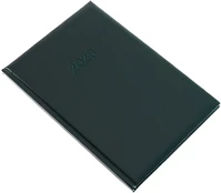 Realsystem 23.0612405 Határidőnapló  standard b/5 heti fehér lapos zöld 2026. kép