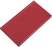 Realsystem 23.0712412 Zsebnaptár  standard fekvő fehér lapos bordó 2026. kép