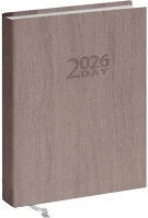 Realsystem 23.0821410 Zsebnaptár  2 day b/6 kétnapos álló fehér lapos drapp 2026. kép