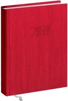 Realsystem 23.0821411 Zsebnaptár  2 day b/6 kétnapos álló fehér lapos piros 2026. kép