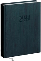 Realsystem 23.0821412 Zsebnaptár  2 day b/6 kétnapos álló fehér lapos zöld 2026. kép