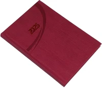 Realsystem 23.0821912 Határidőnapló  fashion a/5 heti fehér lapos bordó 2026. kép
