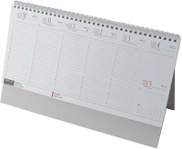 Realsystem 23.09020 Asztali naptár kép nélküli  álló fehér lapos fehér 2026. kép