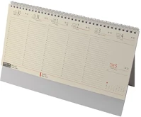 Realsystem 23.09022 Asztali naptár kép nélküli  álló sárga lapos fehér 2026. kép