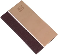 Realsystem 23.0938917 Zsebnaptár  kensington fekvő fehér lapos barna 2026. kép