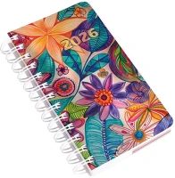 Realsystem 23.09392 Határidőnapló  sp5 spirál a/6 napi fehér lapos akvarell 2026. kép