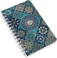 Realsystem 23.09402 Zsebnaptár  sp3 spirál mini 78x128mm heti fehér lapos mozaik 2026. kép