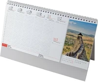 Realsystem 23.09413 Asztali naptár képes  álló fehér lapos magyarország 2026. kép