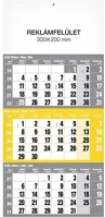 Realsystem 23.09415 Speditőr naptár  1 tömbös 3 havi sárga üres fejrész 2026. kép
