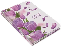 Realsystem 23.0952108 Zsebnaptár  fiestina b/6 álló fehér lapos virágminta 2026. kép