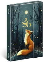 Realsystem 23.09856 Határidőnapló mágnessel záródó  110x160mm heti sárga lapos fox 2026. kép
