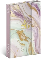 Realsystem 23.09861 110x160mm heti sárga lapos pink marble 2026 kép