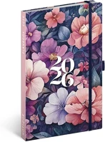 Realsystem 23.09867 130x210 mm 2 hét oldalpáronként sárga lapos bouquet 2026 kép