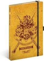 Realsystem 23.09870 130x210 mm 2 hét oldalpáronként sárga lapos harry potter - hogwarts 2026 kép