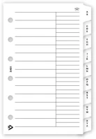 Realsystem 3451-00 Gyűrűs kalendárium utántöltő csomag  3/451 fehér papíros telefon kép