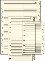 Realsystem 3551-00 Gyűrűs kalendárium utántöltő csomag  3/551 sárga papíros telefon kép