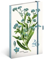 Realsystem 5414-HE 130x210 mm 2 hét oldalpáronként sárga lapos Herbarium 2026 kép