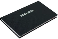 Realsystem 5711-84 2022-es carbon  fekvő kék zsebnaptár kép