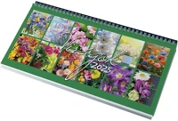 Realsystem 7981-99 2025 virágok  képes álló asztali naptár kép