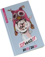 Realsystem COR_NAT53136325 Diák zsebkönyv, heti, 2025/2026 tanév, láma kép