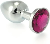 Red H05RIM0007494 Butt plug small metal with crystal kép