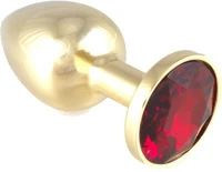 Red H05RIM0007986 Butt plug metal with crystal kép